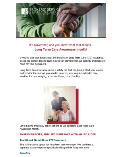 Long Term Care Solutions Month