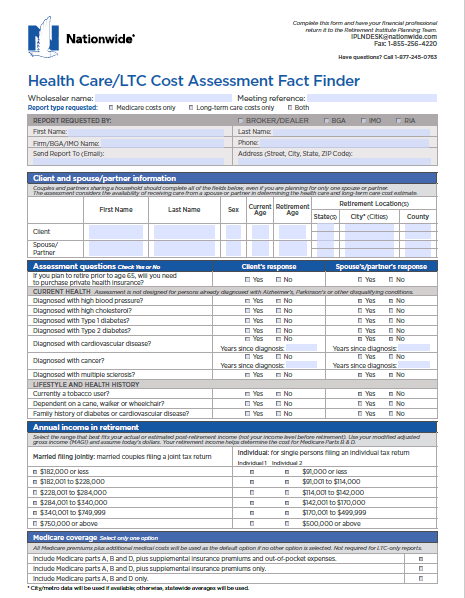 LTC Cost Assessment Fact Finder